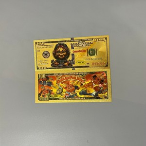 Billetes Conmemorativos de Plástico con Lámina Dorada de Doble Cara, Estilo Anime Americano, Personalizados al por Mayor, con Diseño de Billetes de Dólar Americano para Niños - Product Image 3