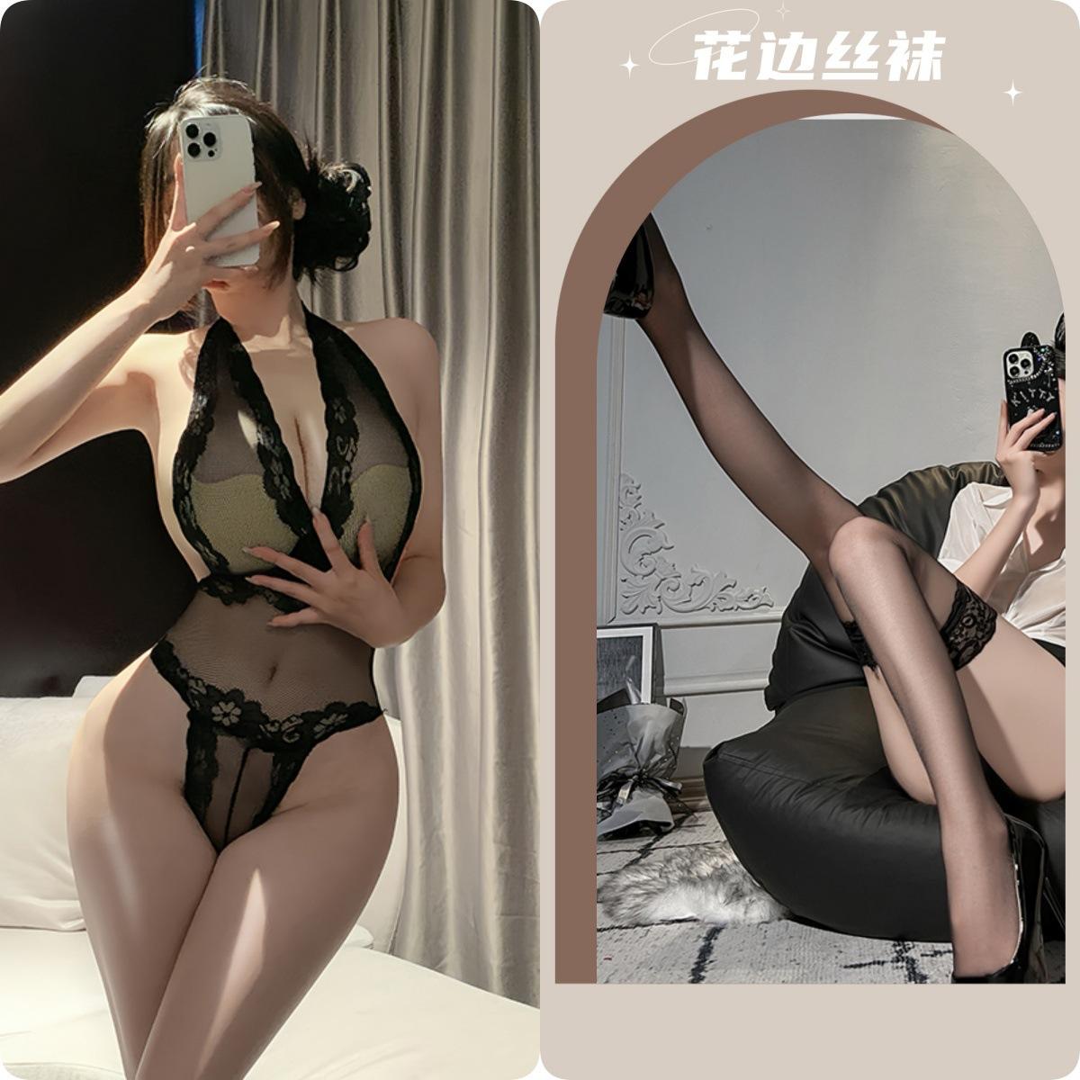 ถุงน่องสีดำ + ดำ