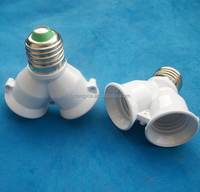 E27 à 2 E27 Splitter Lampe Ampoule Base Adaptateur Socket Convertisseur 2 en 1 E27 Led Y Forme Socket Light Holder