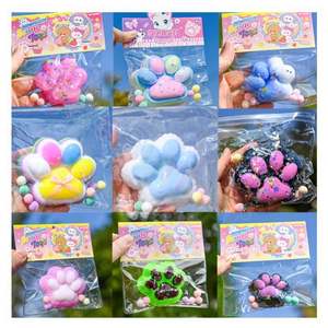 2025 New Design Ultra Soft TPR Material Giant Size <b>Cat</b> Paw <b>Squishy</b> Toy Sensory Fidget Stress Relief Kawaii <b>Squishy</b> Ball - Product Image 5