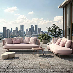 Villa Patio Mobilier d'extérieur Imperméable Balcon Tissé Corde Canapé Extérieur <span class=keywords><strong>Jardin</strong></span> Canapés Ensemble - Product Image 3