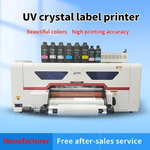 Fcolor Printing 42cm A2 A3 All In 1 Mini Roll To Roll UV DTF Sticker Printer Machine With Laminator AB Film