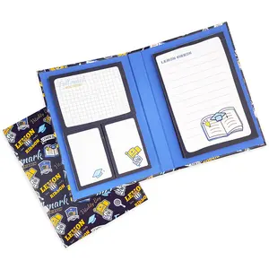 Forniture adesivi di carta regalo promozionale cancelleria personalizzata all'ingrosso torna a SchoolSticky Note Set Memo Pad per regalo