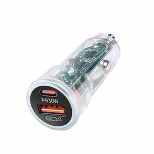 Chargeur de voiture électrique PD 30W + QC 18W Charge rapide avec alimentation efficace et fonction QC3.0 - Product Image 1