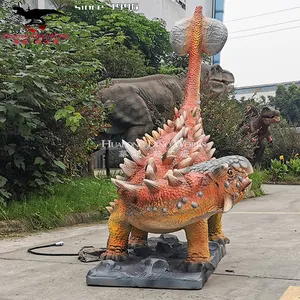 Large Robotic Real Handmade Dinosaur Model Landscape Animatronic Dinosaur For Display