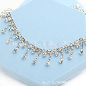 Rhinestone Tassel Chain Drop Shape White DIY Jewelry Accessories For Shoe Chains <b>Anklets</b> <b>Bracelets</b> - Product Image 1
