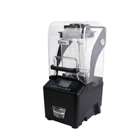 Shexova Industrial 1600W RVS 1,5L Blender met variabele snelheid, geluidsdempend, voor ijs, smoothies, mixen, malen en sap maken, inclusief deksel
