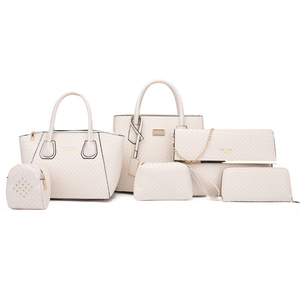 Ensemble de six pièces tissées avec sac <span class=keywords><strong>parent</strong></span>, nouveau sac à main rétro grande capacité à bandoulière pour femme - Product Image 5
