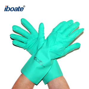 Sol-Vex 37-176 Gants de protection de sécurité anti-abrasion entièrement enduits de nitrile chimique vert - Product Image 1