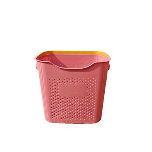 Cesto de Ropa de Plástico Rectangular, Organizador de Ropa Portátil para Uso Doméstico - Product Image 3