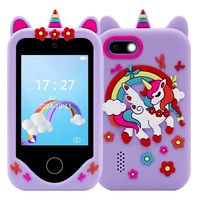Téléphone intelligent pour enfants avec double caméra HD, écran tactile en plastique de 2,8 pouces, jouet éducatif avec jeux MP3 et enregistrement vidéo pour les enfants de 3 à 6 ans