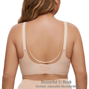 1032 # phụ nữ thoáng khí liền mạch hàng ngày Push-Up áo ngực thoải mái mềm mại một mảnh không dây phía trước gần rắn mô hình sexy thực tế - Product Image 4
