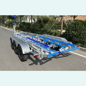 Op maat gemaakte 30ft aluminium boottrailer met drie assen & polypropyleen latten & hydraulische rem & VIN DOT CE-goedkeuring groothandelsprijs - Product Image 1