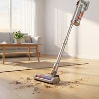 Aspirateur sans fil auto-vidant 28Kpa avec station de collecte automatique des poussières, aspirateur balai sans sac pour sols durs et tapis domestiques