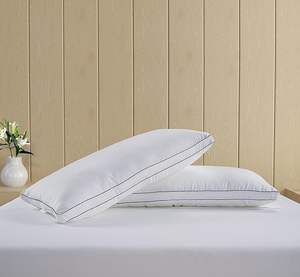 Ensemble de <span class=keywords><strong>2</strong></span> oreillers de luxe pour lit Queen Size, collection hôtelière, pour les dormeurs sur le côté, le dos ou le ventre, 100% coton, design portable, option personnalisée - Product Image 6