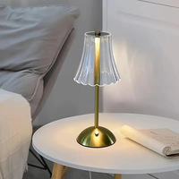 Lámpara De Seta Lámpara de mesa LED con punta de moda con diseño recargable para decoración de restaurante interior al aire libre Lámpara de mesa
