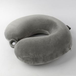 Oreiller en forme de U Oreiller cervical Coton à mémoire de forme Rebond lent Amovible Adulte Appui-tête Protecteur de <span class=keywords><strong>cou</strong></span> Oreiller de sieste d'<span class=keywords><strong>avion</strong></span> - Product Image 4