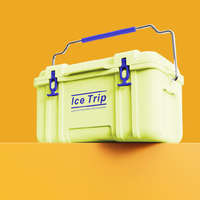 Refroidisseur dur isolé de boîte de refroidisseur de coffre de glace rotomoulé imperméable de haute qualité pour le refroidisseur d'igloo de camping