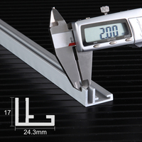 Cadre en tissu SEG ultra fin, profil en aluminium de 17 mm, profilé en aluminium 6063 T5, cadre d'affiche publicitaire mural, taille personnalisée, vente en gros