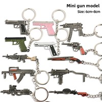Mini Llavero de Aleación Metálica con Diseño de Pistola, Moderno y Artístico, para Hogar y Oficina