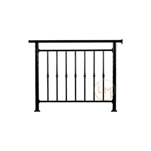 Rampe d'escalier en fer forgé au design moderne australien, <span class=keywords><strong>terrasse</strong></span> en verre métallique de luxe pour villas et balcons - Product Image 3