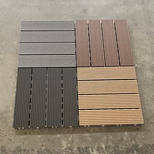 Ingrosso Patio 60X30 piastrelle Decking antiscivolo esterno ad incastro piastrelle di plastica pietra WPC legno pavimento Piso - Product Image 1