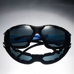 Lunettes de sécurité PC Blue Temple anti-rayures, anti-buée, EN166, avec joint en mousse amovible, pour le travail - Product Image 3