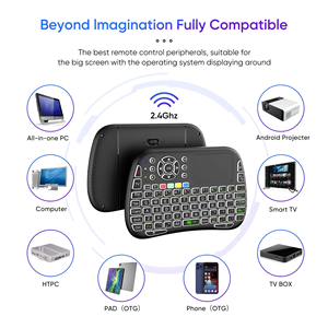 <span class=keywords><strong>Mini</strong></span> Teclado Inalámbrico M9, Modo Dual BT 2.4G, Retroiluminado, Control Remoto por Voz, Panel Táctil, para Android <span class=keywords><strong>TV</strong></span> <span class=keywords><strong>Box</strong></span>, PC - Product Image 6