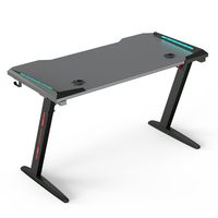 Table de jeu Beisijie Z8 en couleur noir de carbone Table épaisse lumière rvb PC Gamer accessoire porte-gobelet utilisé
