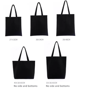 Sac fourre-tout en coton moyen personnalisable, sac long pour étudiants, formation, tutorat, shopping, sac en toile vierge, logo pour fabricant, en stock - Product Image 6