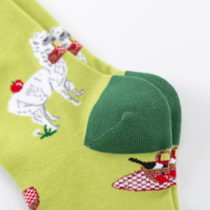 Chaussettes en coton alpaga puzzle hérisson personnalisé à pois de fabricant chinois - Product Image 6