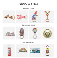 Design personnalisé 3d métal Danemark viking souvenir touristique aimant de réfrigérateur personnalisé ouvre-bouteille de bière