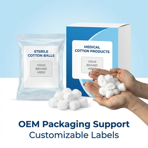 Boules de coton absorbantes à usage cosmétique, 100% coton pur, jetables, dégraissées, fabricant de boules médicales - Product Image 6