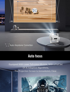 JAVODA H10 <b>3D</b> Android 12 Home <b>Projector</b> 4K 230 Ansi <b>With</b> Built-In Speakers Pocketable & Portable H10 Hy 300 <b>3d</b> Projecto - Product Image 3