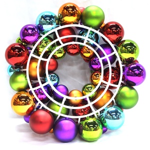 <span class=keywords><strong>Porta</strong></span> per decorazione albero di <span class=keywords><strong>natale</strong></span> appesa 33cm ghirlanda di palline colorate di <span class=keywords><strong>natale</strong></span> con base in plastica - Product Image 2