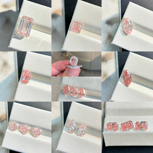 Giấy chứng nhận IGI 1CT 2ct ưa thích màu hồng sống động phòng thí nghiệm phát triển kim cương rạng rỡ đệm hình bầu dục Lê cắt màu ưa thích phòng thí nghiệm hpht cvd kim cương - Product Image 6