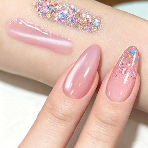 Gel UV à paillettes effet diamant écrasé pour ongles, populaire, super scintillant, polyvalent, à retirer par trempage, pour nail art, vente en gros - Product Image 6