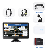 Gps navigasyon 7 inç kamyon Sat Nav 8 gb 256 ram araba, kamyon, otobüs için
