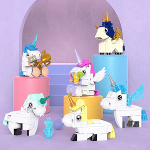 Xingbao-18024 unicornio para niños, juguetes creativos, bloques de construcción, juguetes de construcción - Product Image 4