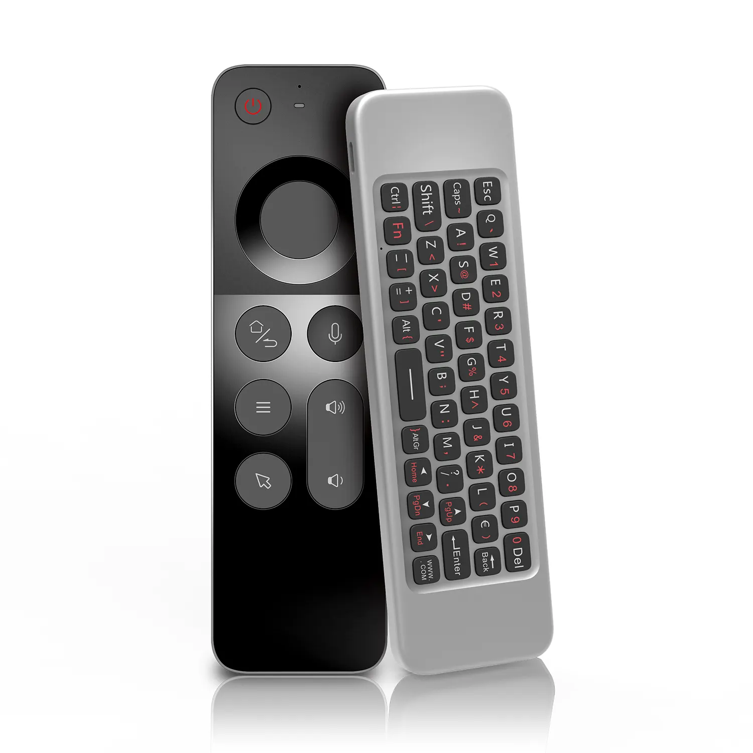 جديد تصميم W3 ماوس هوائي الأشعة تحت الحمراء IR التعلم الوجهين اللاسلكية الذكية صوت لوحة مفاتيح صغيرة تحلق ماوس مع الجيروسكوب
