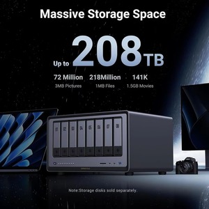 NASync DXP8800 Plus 8 เดสก์ท็อป NAS I5 1235u ซีพียู 10 คอร์ แรม 8GB DDR5  128G SSD เครื่องจัดเก็บข้อมูลเครือข่าย (แบบไม่มีดิสก์) ระบบดิสก์เลส เครือข่าย - Product Image 4