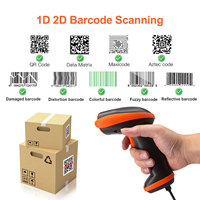 Lecteur de codes-barres 1D 2D sans fil filaire Bluetooth KEFAR KR-V8BL pour système de point de vente