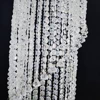 Lustre suspendu en perles acryliques arc-en-ciel, lampe colorée pour décoration de scène de mariage et de fête