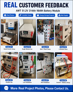 Batterie solaire LiFePO4 AWT EU Stock DDP 51.2V 314Ah 16kWh, 8000 cycles, grade A+, compatible avec les onduleurs Growatt, Deye, Sungrow - Product Image 6