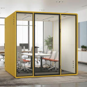 Cabine de travail de bureau personnalisée pour 6 personnes, cabine de réunion insonorisée, cabine de téléphone préfabriquée, cabine de bureau modulaire - Product Image 5