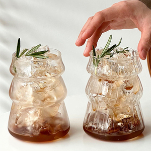 Tasse à café en verre borosilicate de style sapin de Noël, 500 ml, transparente, <span class=keywords><strong>avec</strong></span> paille, passe au micro-ondes et au lave-vaisselle - Product Image 3