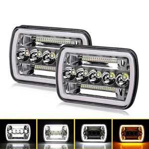 45w 5x7 Square <b>Led</b> <b>Headlight</b> 12000lm 6000k 12v For Truck Retrofit Upgrade Universal Fit - Product Image 3