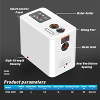 Pompa Booster Air Frekuensi Variabel Magnet Permanen 300W Pompa Tekanan Air Keran Rumah Tangga Senyap Tekanan Konstan 180-270V