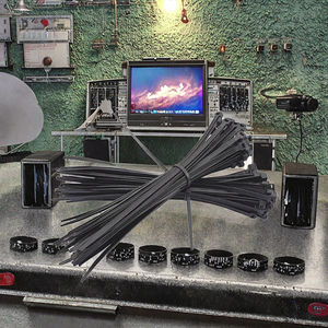 สายรัดเคเบิลสีดำ SZS 100 ชิ้น แบบล็อคอัตโนมัติ ไนลอน กว้าง 5 มม. ยาว 90 มม. สายรัดจัดการสายไฟอเนกประสงค์ - Product Image 2