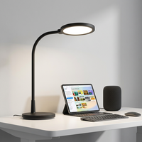 Lampe de travail LED de style scandinave, bras flexible réglable, lumière douce pour les yeux à CRI élevé, commande tactile pour l'étude et les travaux de précision